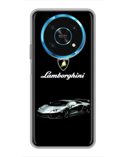 Чехол для Huawei Honor Magic 5 Lite 5G с картинкой «Логотип Lamborghini классика»