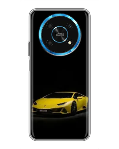 Чехол для Huawei Honor Magic 5 Lite 5G с картинкой «Lamborghini желтый акцент»