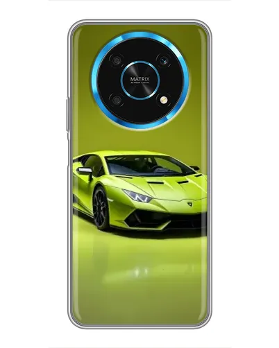 Чехол для Huawei Honor Magic 5 Lite 5G с картинкой «Салатовый Lamborghini Huracan»