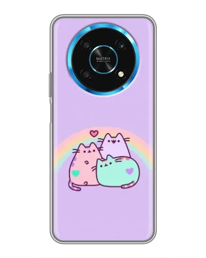 Чехол для Huawei Honor Magic 5 Lite 5G с картинкой «Радужные Пушины» Чехол для Huawei Honor Magic 5 Lite 5G с картинкой «Радужные Пушины»