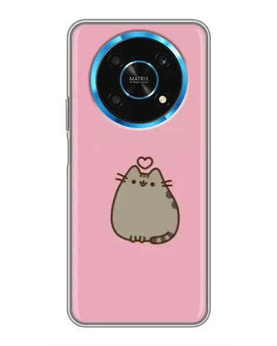 Чехол для Huawei Honor Magic 5 Lite 5G с картинкой «Pusheen сердце» Чехол для Huawei Honor Magic 5 Lite 5G с картинкой «Pusheen сердце»