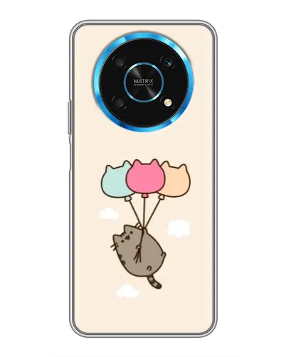 Чехол для Huawei Honor Magic 5 Lite 5G с картинкой «Пушин на шариках» Чехол для Huawei Honor Magic 5 Lite 5G с картинкой «Пушин на шариках»