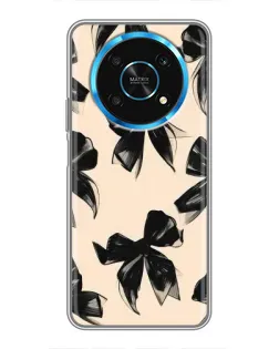 Чехол для Huawei Honor Magic 5 Lite 5G с картинкой «Паттерн черные банты» Чехол для Huawei Honor Magic 5 Lite 5G с картинкой «Паттерн черные банты»