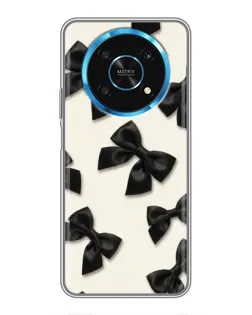Чехол для Huawei Honor Magic 5 Lite 5G с картинкой «Черные бантики»