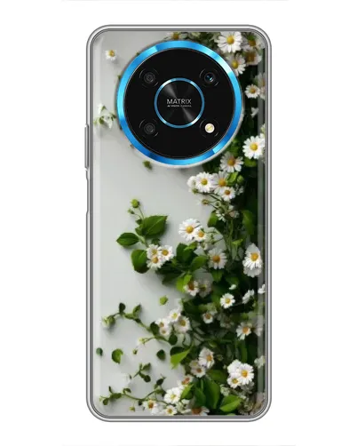 Чехол для Huawei Honor Magic 5 Lite 5G с картинкой «Ветка мелких белых цветов»