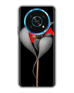 Чехол для Huawei Honor Magic 5 Lite 5G с картинкой «Серебряный фантазийный цветок» Чехол для Huawei Honor Magic 5 Lite 5G с картинкой «Серебряный фантазийный цветок»