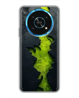 Чехол для Huawei Honor Magic 5 Lite 5G с картинкой «Салатовый разлом скалы» Чехол для Huawei Honor Magic 5 Lite 5G с картинкой «Салатовый разлом скалы»