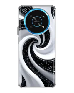 Чехол для Huawei Honor Magic 5 Lite 5G с картинкой «Черно-белая спираль» Чехол для Huawei Honor Magic 5 Lite 5G с картинкой «Черно-белая спираль»