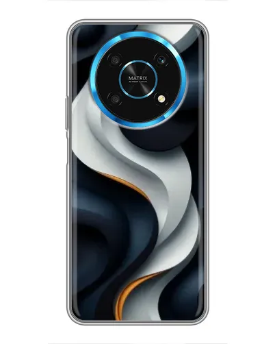 Чехол для Huawei Honor Magic 5 Lite 5G с картинкой «Объемные черно-белые ленты» Чехол для Huawei Honor Magic 5 Lite 5G с картинкой «Объемные черно-белые ленты»