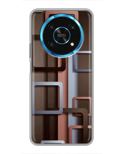 Чехол для Huawei Honor Magic 5 Lite 5G с картинкой «Коричневые объемные квадраты» Чехол для Huawei Honor Magic 5 Lite 5G с картинкой «Коричневые объемные квадраты»