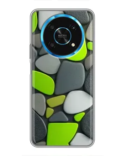 Чехол для Huawei Honor Magic 5 Lite 5G с картинкой «Яркая неоновая галька»