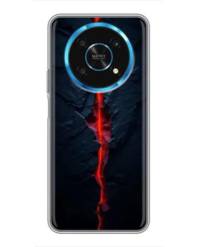 Чехол для Huawei Honor Magic 5 Lite 5G с картинкой «Kрасная лавовая трещина» Чехол для Huawei Honor Magic 5 Lite 5G с картинкой «Kрасная лавовая трещина»