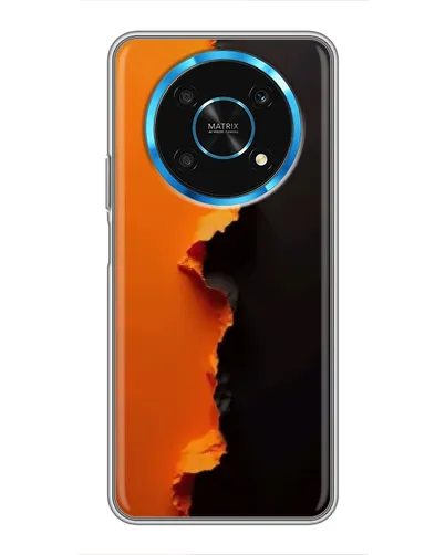 Чехол для Huawei Honor Magic 5 Lite 5G с картинкой «Оранжевый разлом» Чехол для Huawei Honor Magic 5 Lite 5G с картинкой «Оранжевый разлом»