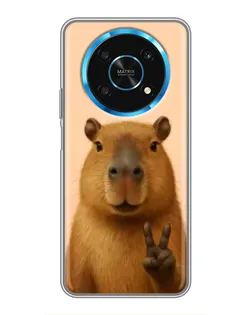 Чехол для Huawei Honor Magic 5 Lite 5G с картинкой «Капибара виктория» Чехол для Huawei Honor Magic 5 Lite 5G с картинкой «Капибара виктория»