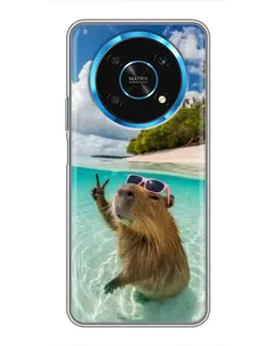 Чехол для Huawei Honor Magic 5 Lite 5G с картинкой «Капибара на море» Чехол для Huawei Honor Magic 5 Lite 5G с картинкой «Капибара на море»