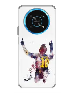 Чехол для Huawei Honor Magic 5 Lite 5G с картинкой «Акварельный Месси Барселона»