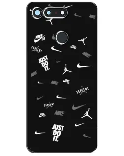 Чохол для Huawei Honor View 20 / V20 з картинкою «Nike Black Pattern» Чохол для Huawei Honor View 20 / V20 з картинкою «Nike Black Pattern»