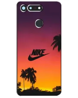 Чохол для Huawei Honor View 20 / V20 з картинкою «Nike на заході сонця»
