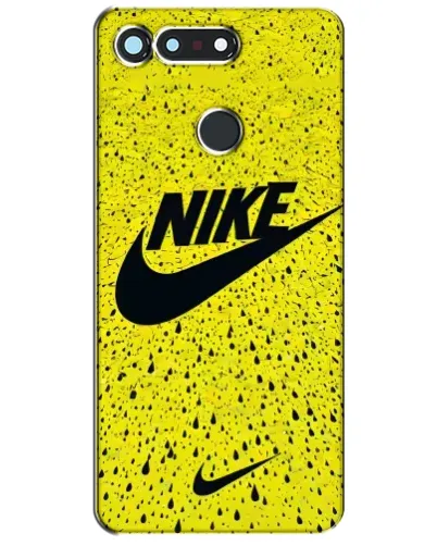 Чохол для Huawei Honor View 20 / V20 з картинкою «Жовтий текстурний Nike»