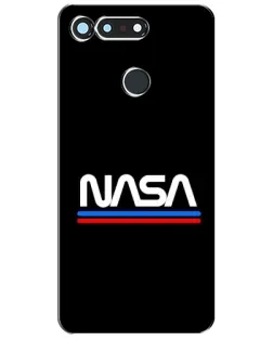 Чехол для Huawei Honor View 20 / V20 с картинкой «NASA — классика Red Blue» Чехол для Huawei Honor View 20 / V20 с картинкой «NASA — классика Red Blue»