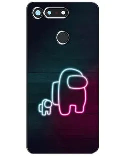 Чехол для Huawei Honor View 20 / V20 с картинкой «Among Us неон-арт» Чехол для Huawei Honor View 20 / V20 с картинкой «Among Us неон-арт»
