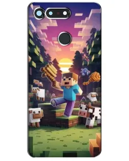 Чехол для Huawei Honor View 20 / V20 с картинкой «Стив на ферме» Чехол для Huawei Honor View 20 / V20 с картинкой «Стив на ферме»
