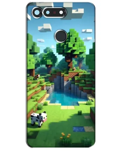 Чехол для Huawei Honor View 20 / V20 с картинкой «Minecraft летний день»