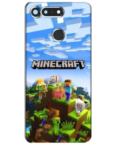 Чехол для Huawei Honor View 20 / V20 с картинкой «Minecraft классический мир»
