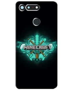 Чехол для Huawei Honor View 20 / V20 с картинкой «Minecraft Diamond лого» Чехол для Huawei Honor View 20 / V20 с картинкой «Minecraft Diamond лого»