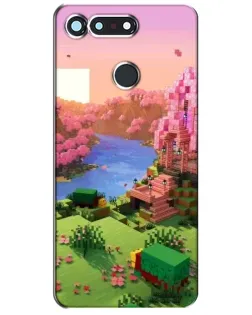 Чехол для Huawei Honor View 20 / V20 с картинкой «Розовое дерево Minecraft» Чехол для Huawei Honor View 20 / V20 с картинкой «Розовое дерево Minecraft»