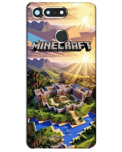 Чехол для Huawei Honor View 20 / V20 с картинкой «Minecraft панорама»