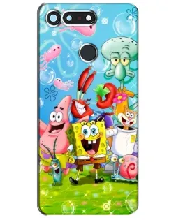 Чехол для Huawei Honor View 20 / V20 с картинкой «Губка Боб и друзья» Чехол для Huawei Honor View 20 / V20 с картинкой «Губка Боб и друзья»