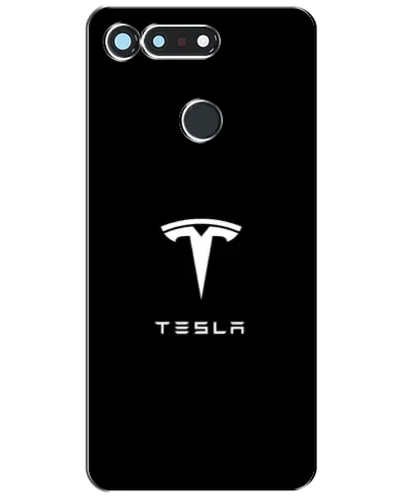 Чохол для Huawei Honor View 20 / V20 з картинкою «Tesla White Logo»