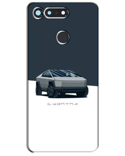 Чохол для Huawei Honor View 20 / V20 з картинкою «Сріблястий Cybertruck Tesla»