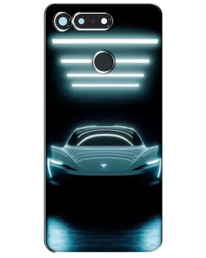 Чохол для Huawei Honor View 20 / V20 з картинкою «Tesla в неоні»