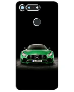 Чохол для Huawei Honor View 20 / V20 з картинкою «Mercedes — неоновий лого»
