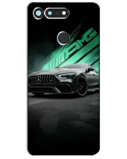 Чохол для Huawei Honor View 20 / V20 з картинкою «Темний Mercedes AMG»