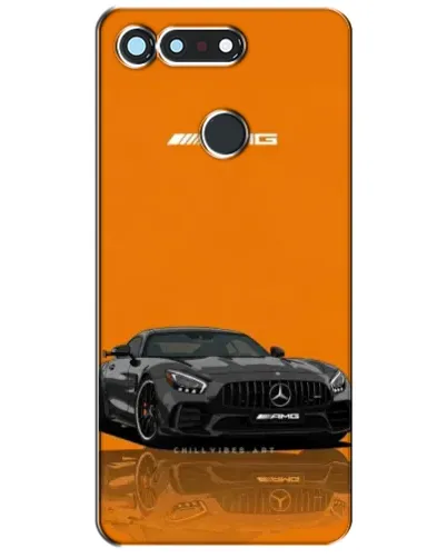 Чохол для Huawei Honor View 20 / V20 з картинкою «Помаранчевий Mercedes AMG»