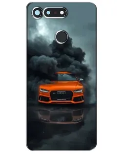 Чохол для Huawei Honor View 20 / V20 з картинкою «Audi у хмарах диму»