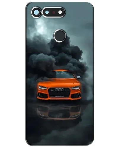 Чохол для Huawei Honor View 20 / V20 з картинкою «Audi у хмарах диму»
