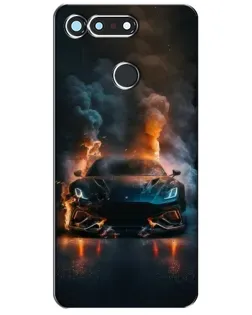 Чохол для Huawei Honor View 20 / V20 з картинкою «Lamborghini димна естетика»