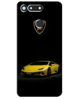 Чохол для Huawei Honor View 20 / V20 з картинкою «Lamborghini жовтий акцент»