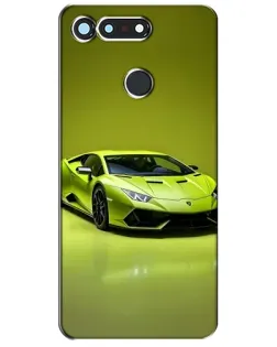 Чохол для Huawei Honor View 20 / V20 з картинкою «Салатовий Lamborghini Huracan»