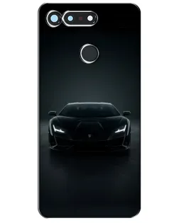 Чохол для Huawei Honor View 20 / V20 з картинкою «Чорний Lamborghini Aventador»