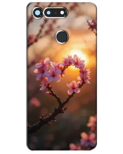 Чехол для Huawei Honor View 20 / V20 с картинкой «Розовый цвет сердце на фоне заката» Чехол для Huawei Honor View 20 / V20 с картинкой «Розовый цвет сердце на фоне заката»