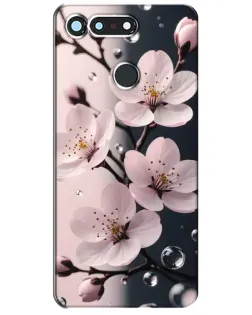 Чехол для Huawei Honor View 20 / V20 с картинкой «Нежная сакура и капли» Чехол для Huawei Honor View 20 / V20 с картинкой «Нежная сакура и капли»