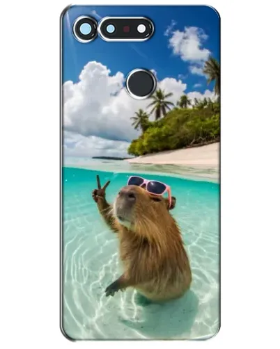 Чохол для Huawei Honor View 20 / V20 з картинкою «Капібара на морі»