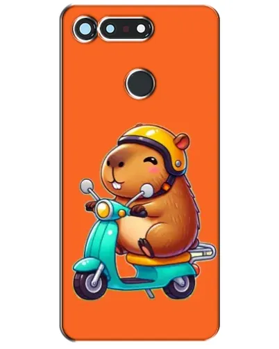 Чохол для Huawei Honor View 20 / V20 з картинкою «Капібара на скутері»