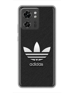 Чехол для Huawei Enjoy 90 Plus с картинкой «Adidas Карбоновая текстура»