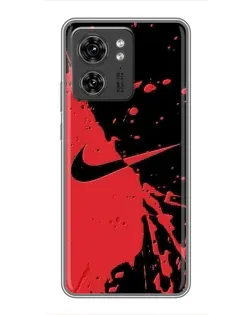 Чехол для Huawei Enjoy 90 Plus с картинкой «Красные брызги Nike»